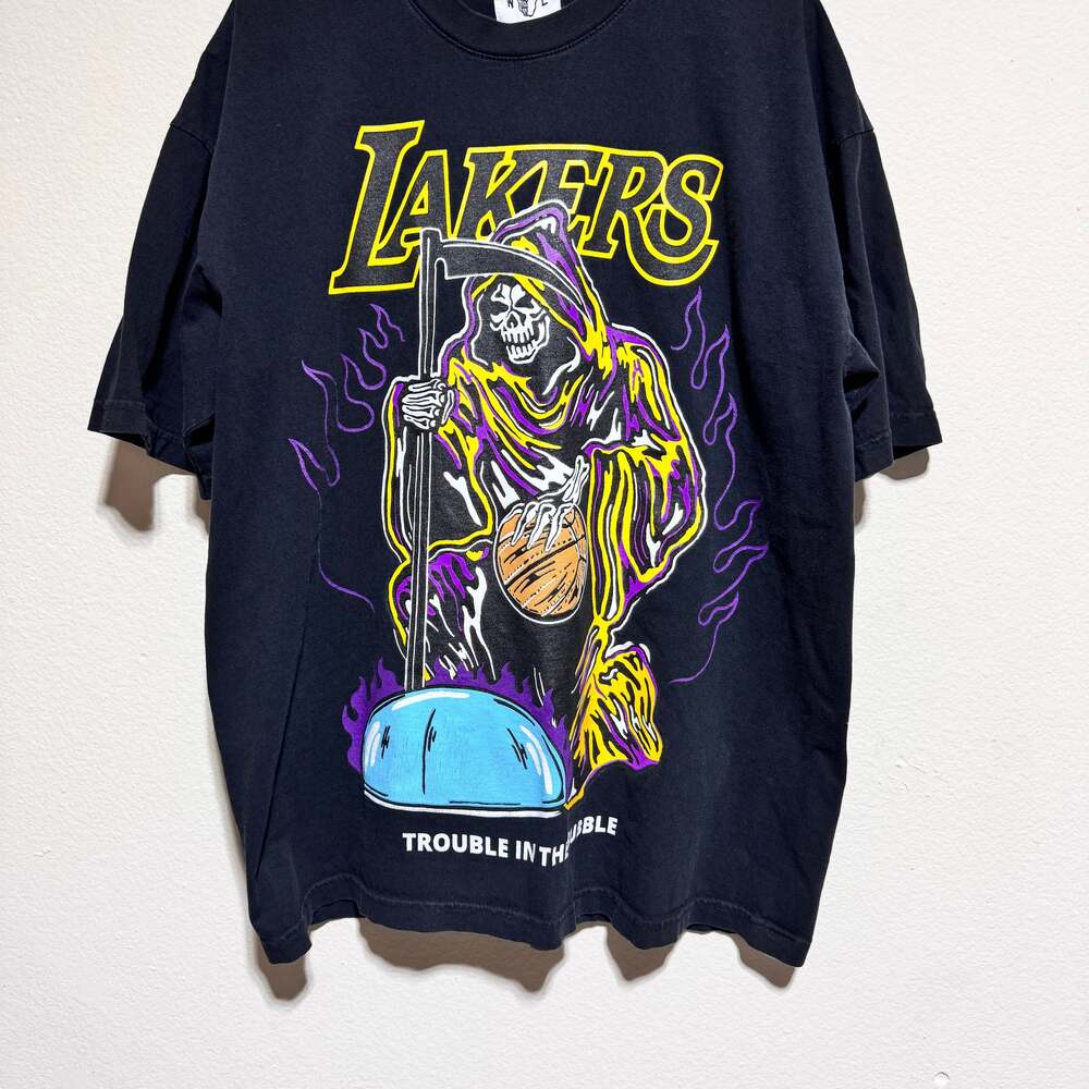 Warren Lotas Los Angeles Lakers Trouble In The Bubble T-Shirt